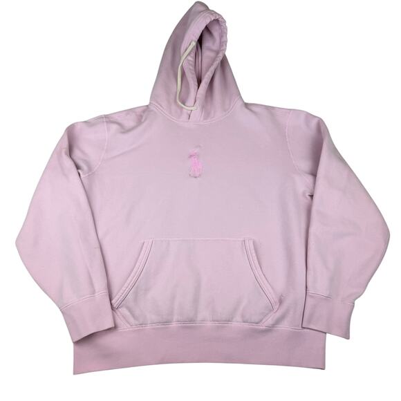 Polo Ralph Lauren Tops - Polo Ralph Lauren Pink Hoodie Sweatshirt Size Medium